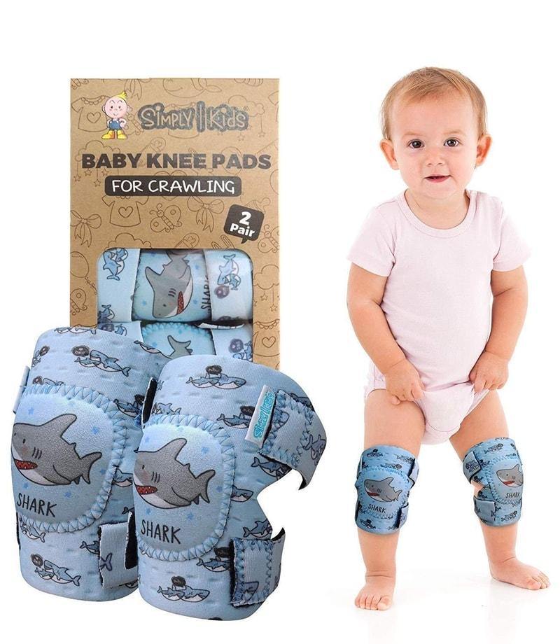 (🦈 Shark) Baby Knee Pads for Crawling | Protector for Toddler, Infant, Girl, Boy - Simply Kids