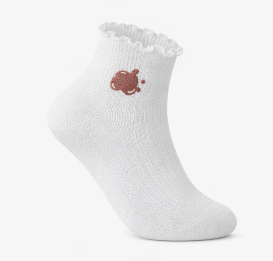 NuVETTa 6 Pairs of Ruffle Socks Women, Cute Ruffle Ankle Socks