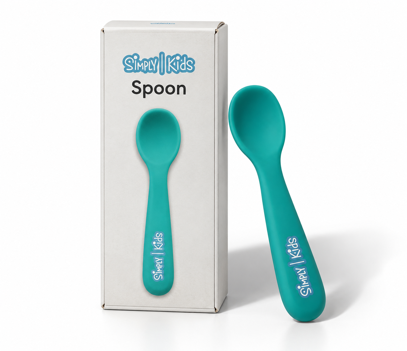 Simply Kids Spoon – Teal Mealtime Spoon