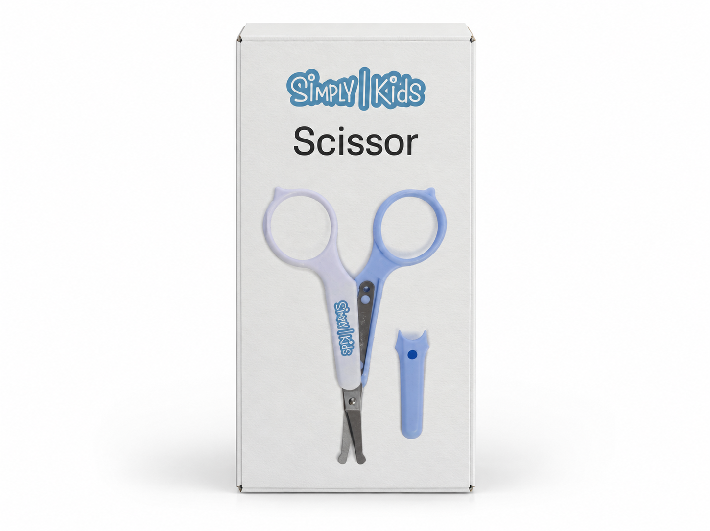 Simply Kids Safety Scissors with Blade Cover – Lavender & White