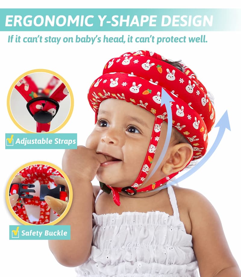 (Fox) Baby Helmet for Crawling | Baby Head Protector