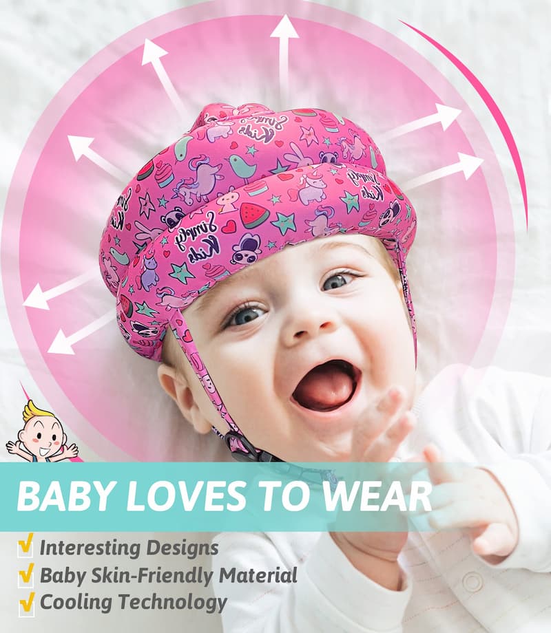 (Rabbit) Baby Helmet for Crawling | Baby Head Protector