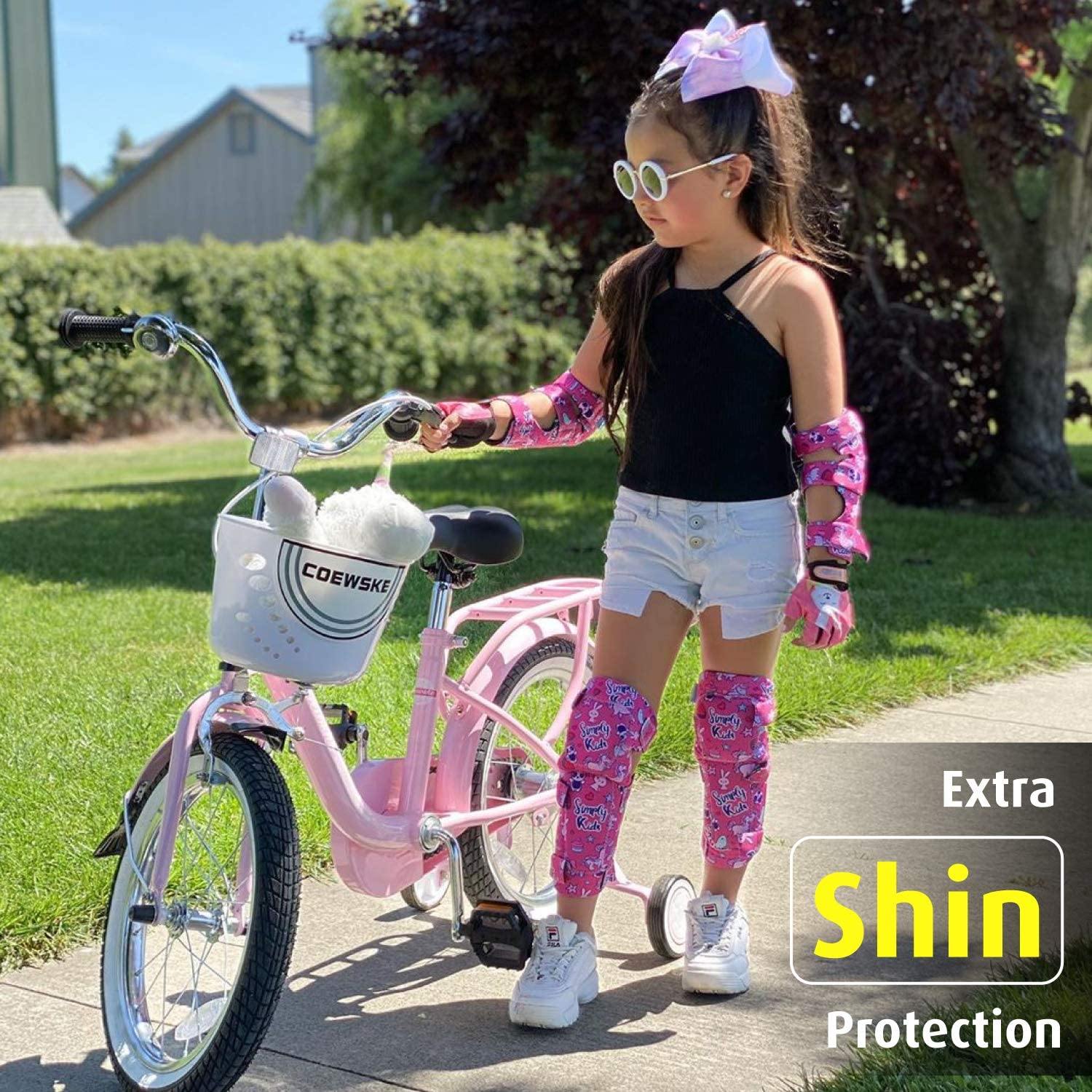 [2nd Gen.] Innovative Soft Kids Elbow and Knee Pads with Bike Gloves (🦄 Unicorn)
