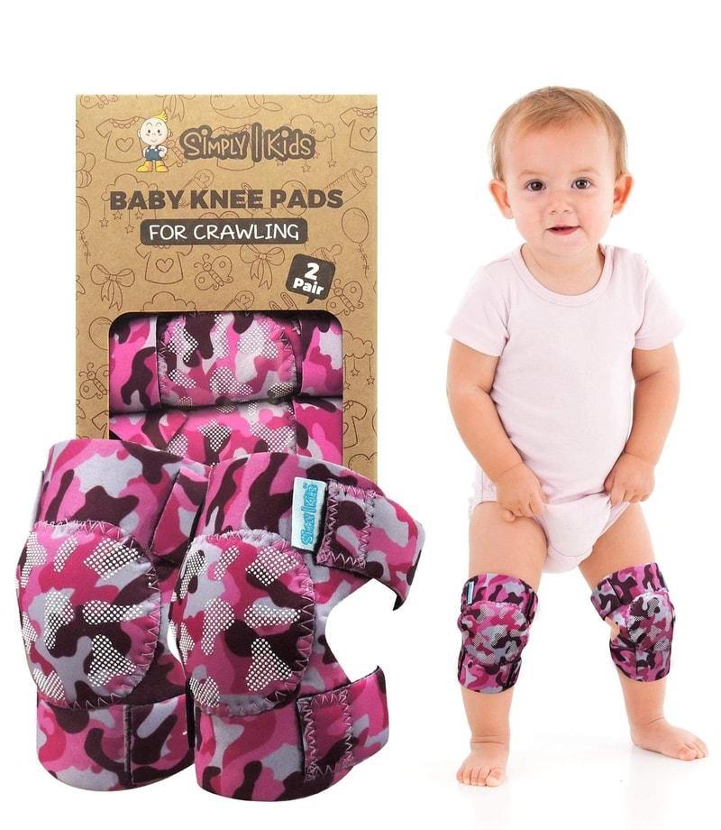 (2nd Gen_Pink Camo) Baby Knee Pads for Crawling | Protector for Toddler, Infant, Girl, Boy - Simply Kids