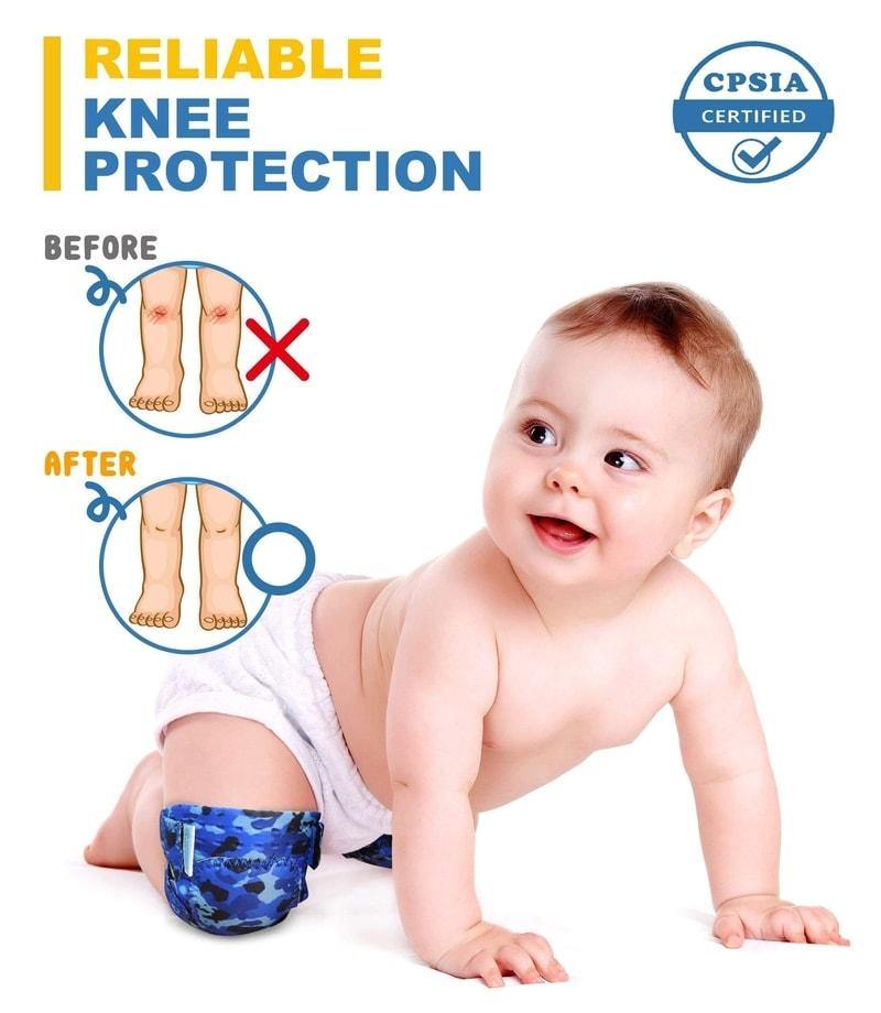 [2nd Gen.] Baby Knee Pads for Crawling | Protector for Toddler, Infant, Girl, Boy (Pink Camouflage)