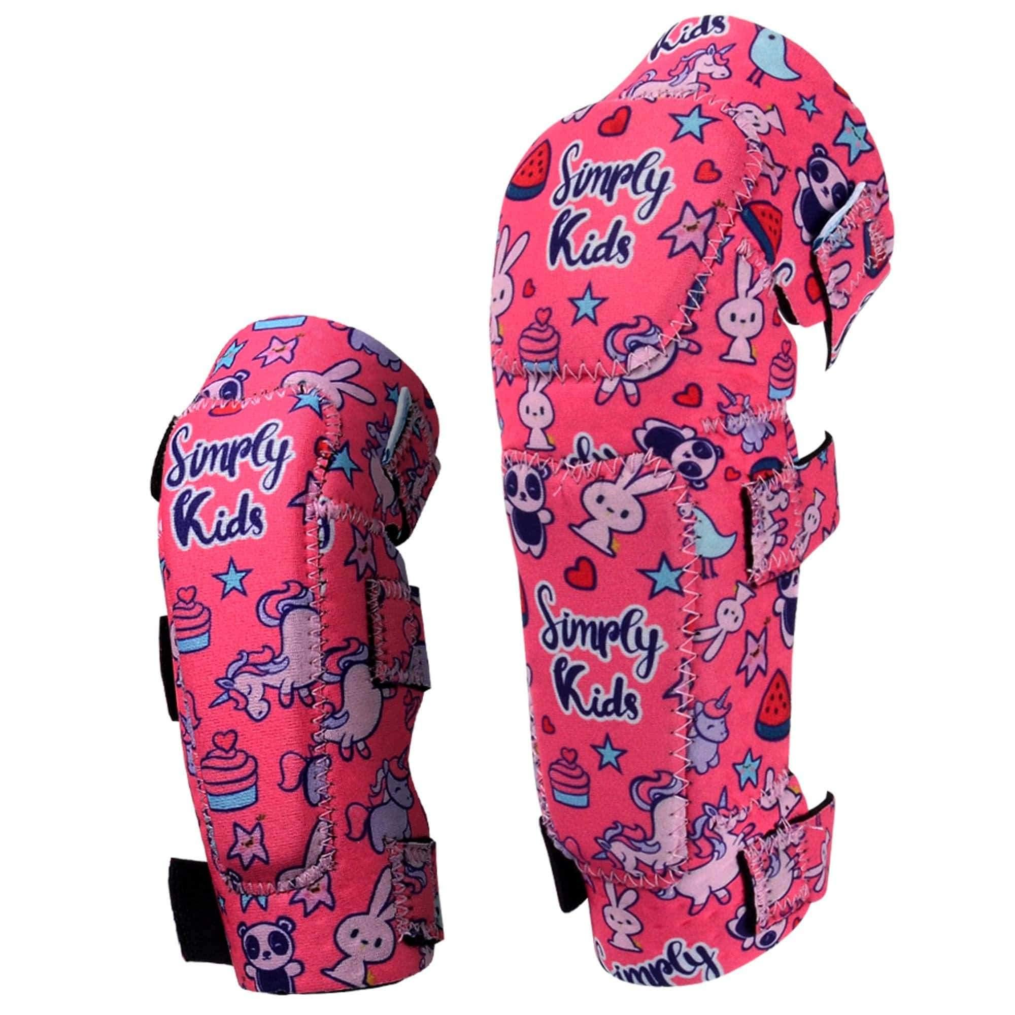 Simply Kids Knee and Elbow Pads with Bike Gloves - Comfortable